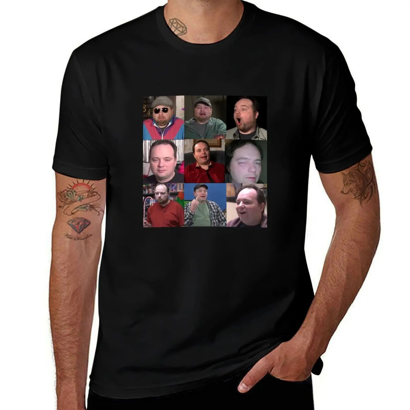 

the faces of rich evans T-Shirt vintage anime shirt cute tops customizeds shirts men