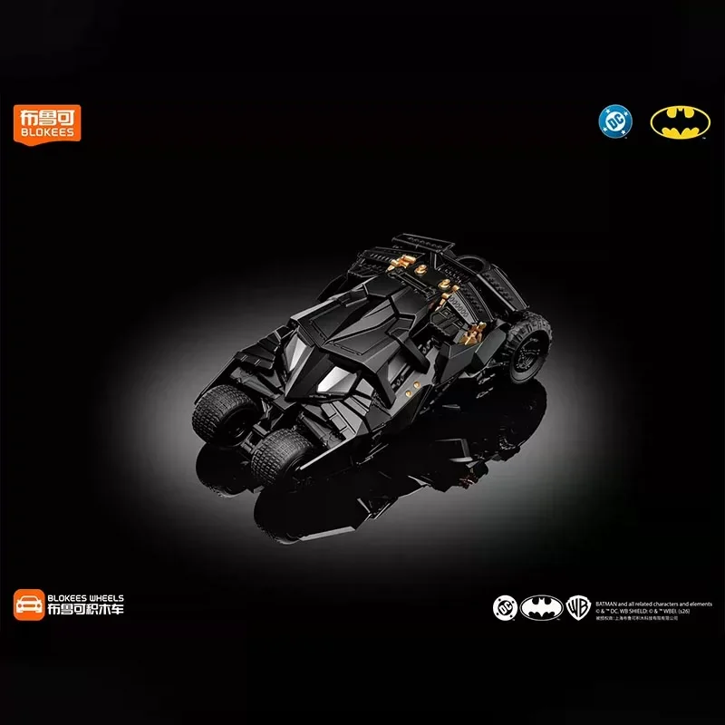 2026 Blokees 1:64 Batman Batmobile E02 Dark Knight 2008 Geassembleerd Automodel Gotham City Collectible Display Speelgoed