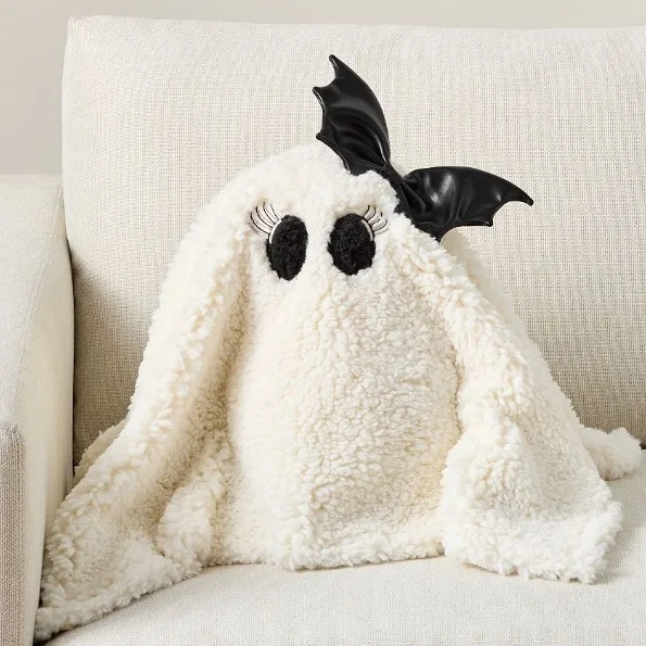 2024 New Halloween Pumpkin Pillow The Dog Ghost Plush Toy for Kids Soft Stuffed Animal Doll Gift for Christmas Birthday 2025