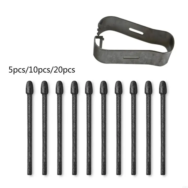 Q5WA 섬유 펜 펜트 스크라이브 쓰기 스타일러스 펜 디지털 태블릿 펜 팁 세트