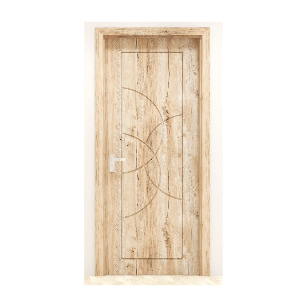 Customized Dewoo Interior PVC WPC Composite Door Modern Design Style High Quality New Exterior Customized Packaging Made In Viet