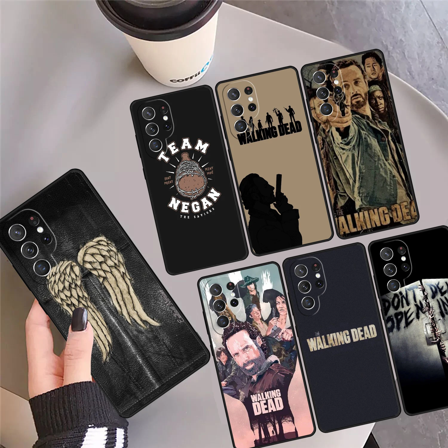 Walking Dead TWD Phone Case Cover For Samsung Galaxy S24 Ultra 23 S22 Plus S21fe Lite S20 S8 S9 S10 Note 10 Pro Note 20