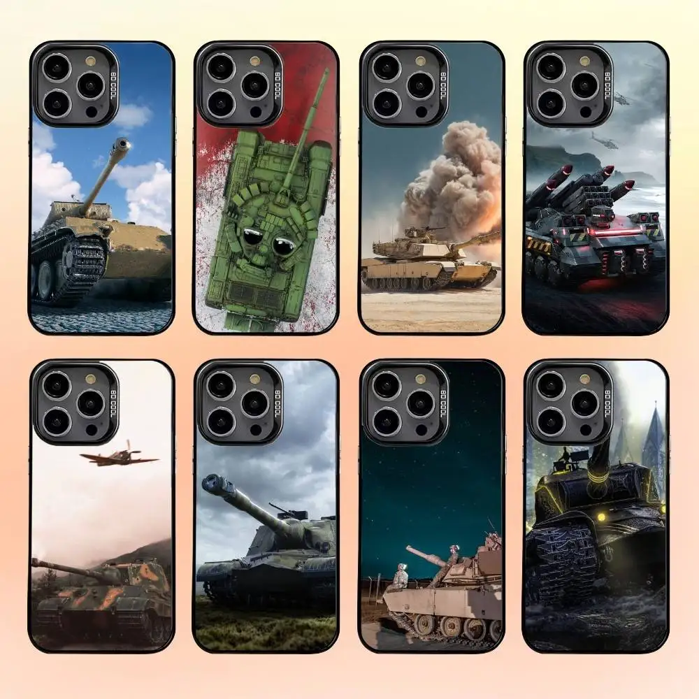 

Tanks-s Phone Case For iPhone 16,15,14,13,12,11,Pro,MAX Gray Matte Silicone Black Cover