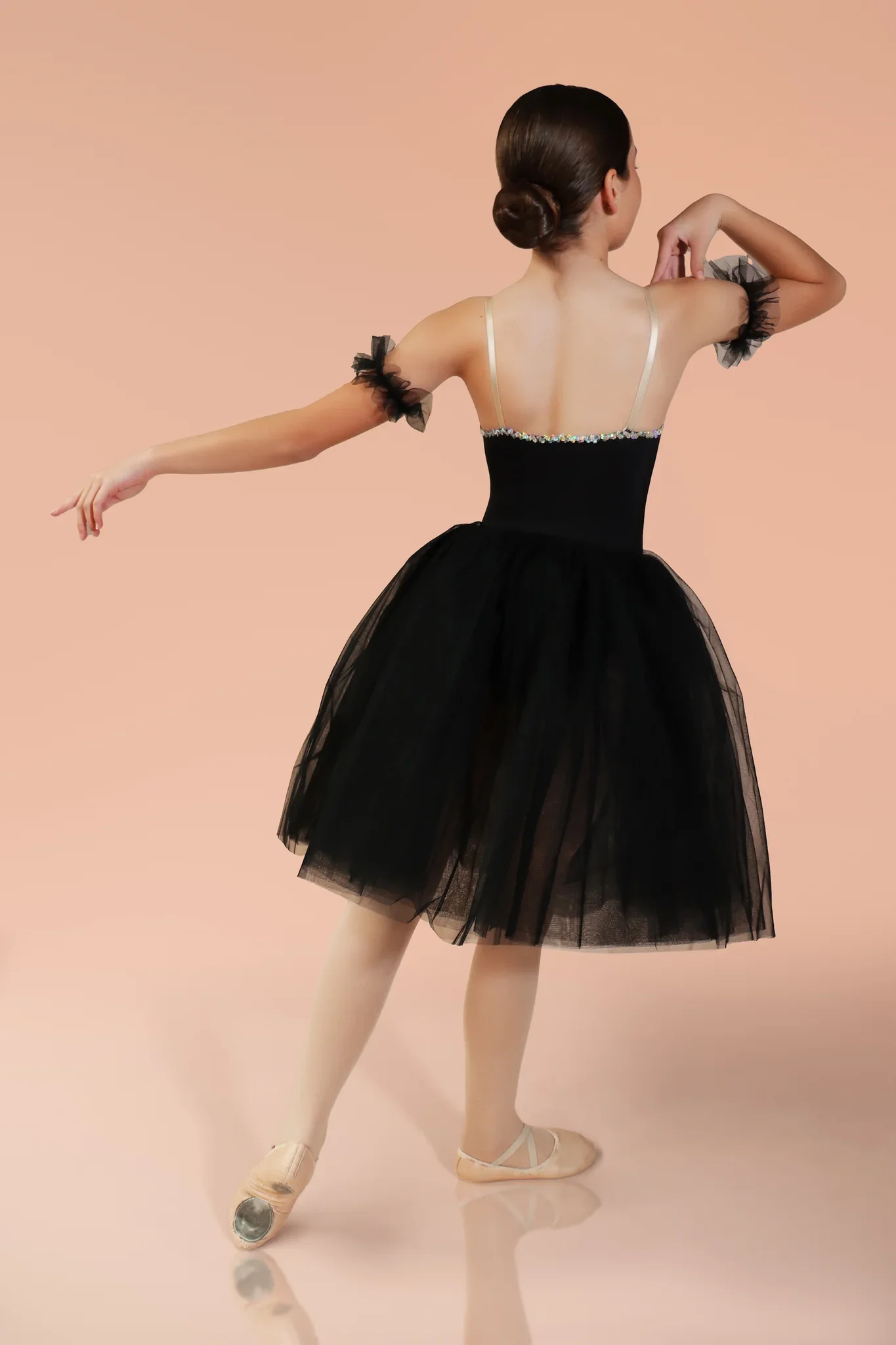 تخصيص الباليه تنورة طويلة تنورة الشاش لون مخصص