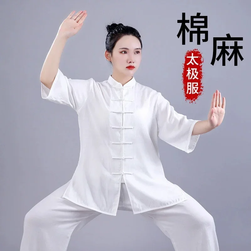Tai Chi Uniform Martial Arts Clothes Exercise Performance Kung Fu Clothing Chinese Traditional Set Suit for Women