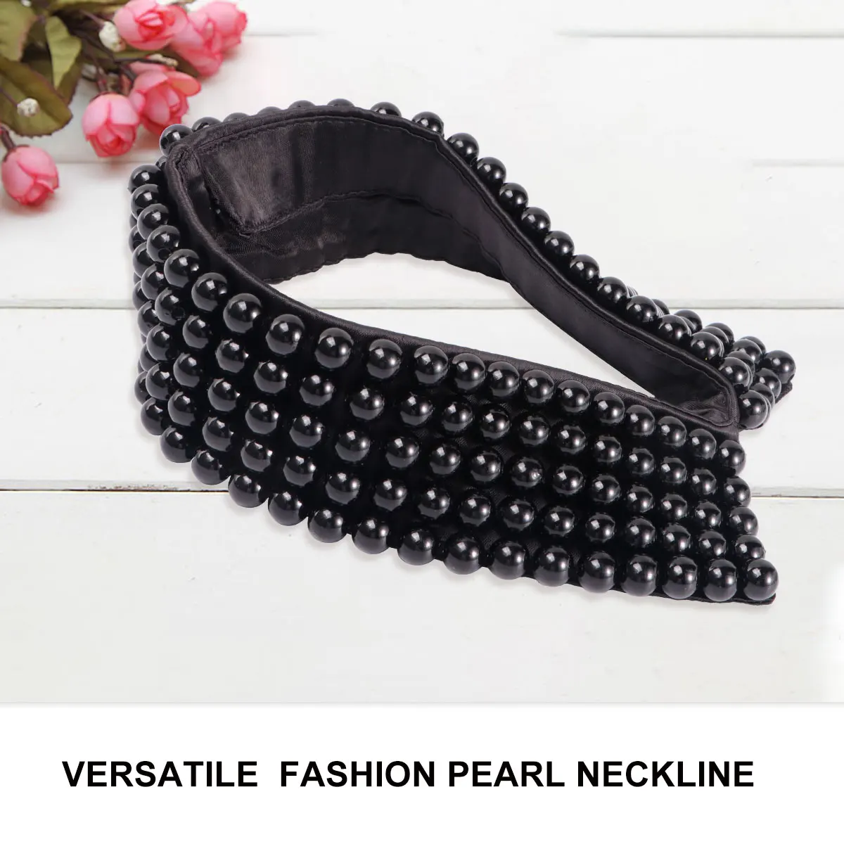 

Fashionable Fake Collar For Women Elegant Lace Neckline Accessory Stretchy Clothing False Collar Wedding Party Wear