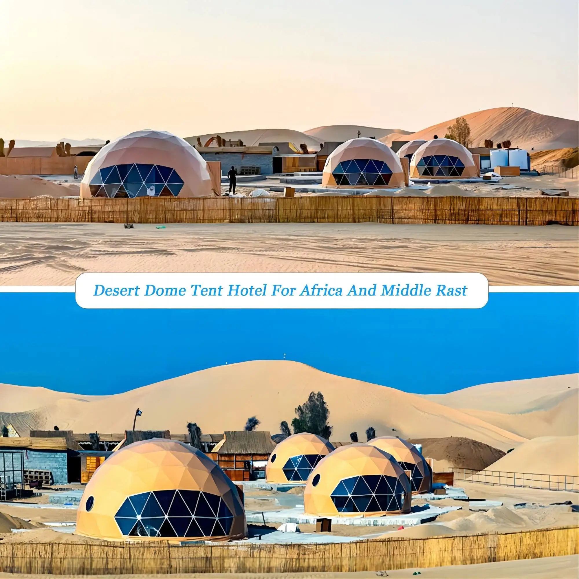 Luxury Aluminum Steel Frame Geodesic Igloo Dome Tent Hotel