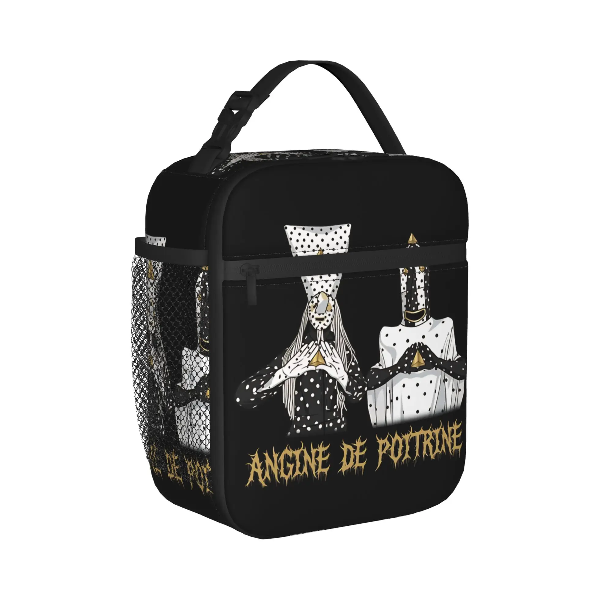 Angine de Poitrine Metal  Insulated Lunch Bag High Capacity  Meal Container Thermal Bag Tote Lunch Box Food Storage Bags