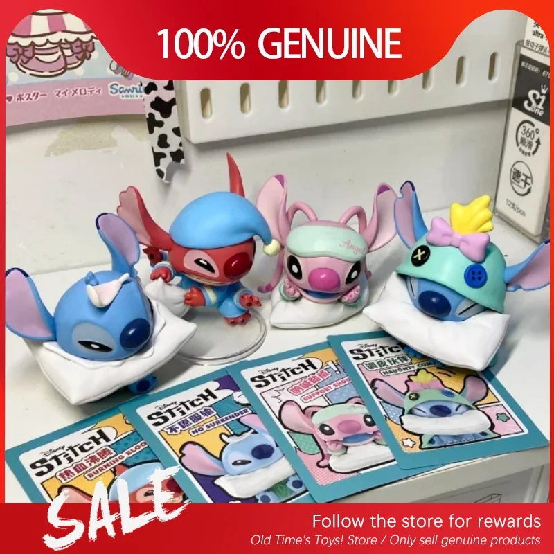 

Подлинная подушка Лило и Стич Fight Series Kid Blind Box Cute Lilo Stitch Desktop Ornamen Collect Model Doll Surprise Girl Gift
