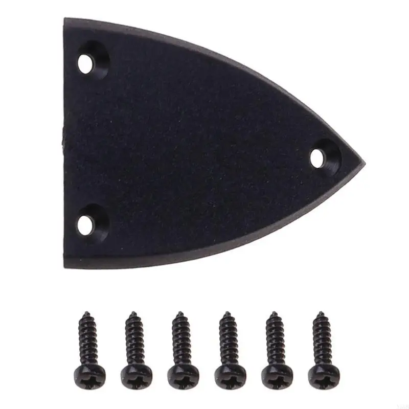 

N58B 2pcs Black Rod Cover Screws For Guitar 3 Holes Guitar Part Accessories New