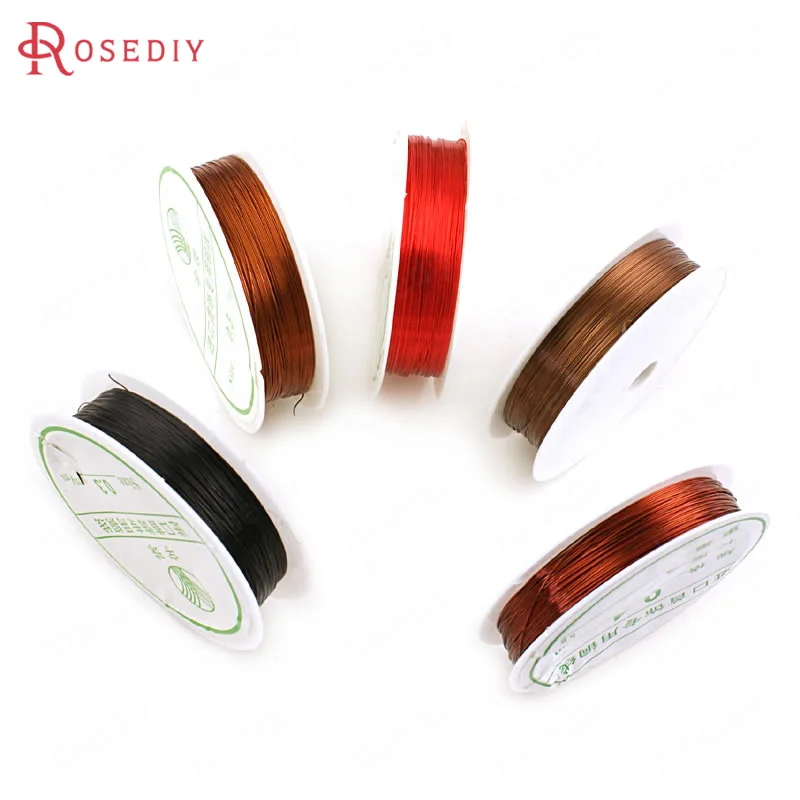 0.2MM to 1MM Antique Bronze Gold Color Colorful Metal Copper Wire Very Strong Can Make Shape Jewelry Making Accessories