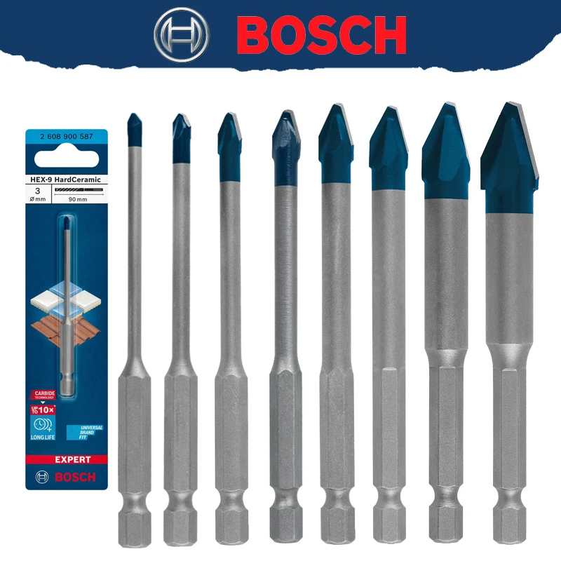 BOSCH EXPERT HEX-9 مثقاب سيراميك صلب 10X عمر طويل مادة صلابة عالية مثقاب الحجر 2608900590 2608900588 #1