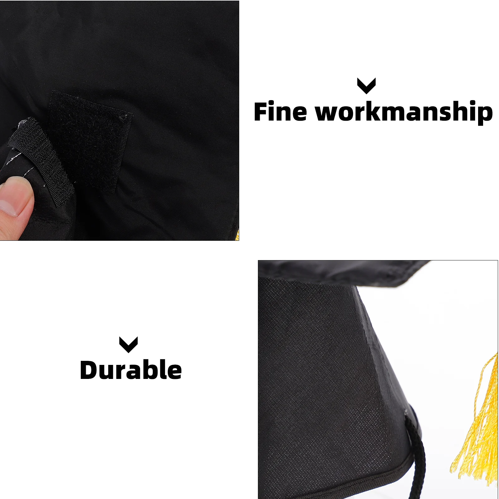 

Pet Dog Graduation Cap Yellow Tassels Large Medium Small Dogs DIY Supplies Cloth Halloween Pet Headgear