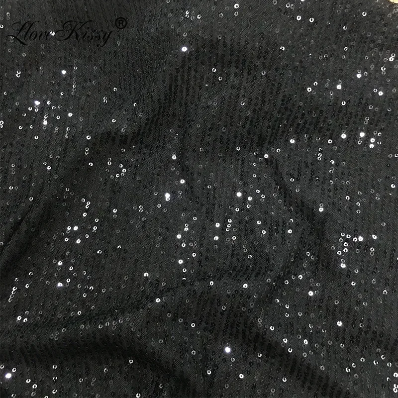 3MM Straight Sequin Fabric Slightly Elastic Mesh Embroidered Sequin Fabric Wedding Dresses Dance Costumes And Tablewear Fabrics