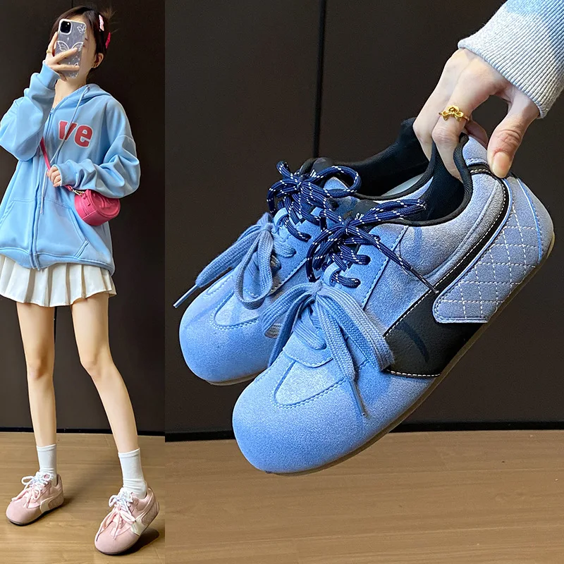 

Женские кроссовки, версия обуви для женщин, весенние студенческие кроссовки для бега, повседневная обувь цвета дофамина, zapatos de mujer