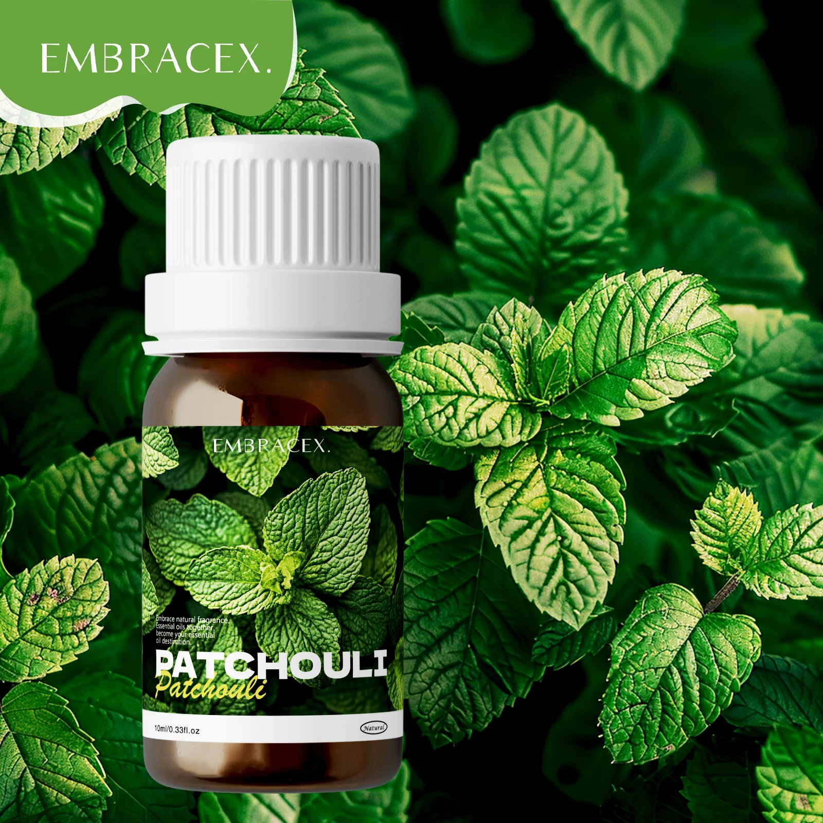10 ml ätherische Patchouli-Öle, 100 % rein natürlich, für Luftbefeuchter zu Hause, Aromatherapie-Öl