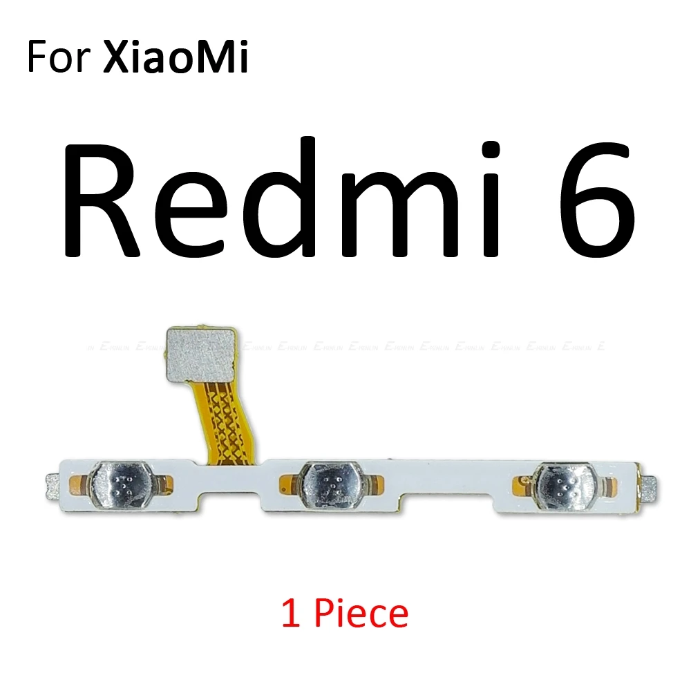 Switch Power ON OFF Button Flex Cable Ribbon For XiaoMi Redmi Note 8T 8 7 6 Pro 8A 7A 6A S2 Mute Silence Volume Key Repair Part