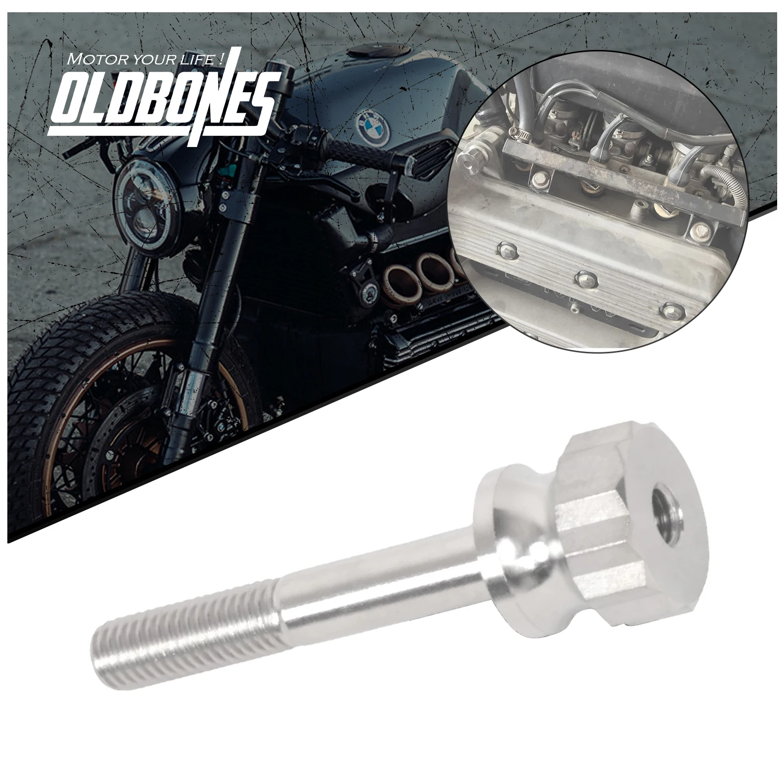 Cafe Racer K Serie For BMW K 100 K75 All Models Lengthen Engine Guard Bolts 1PC Motorcycle Titanium Alloy Screws