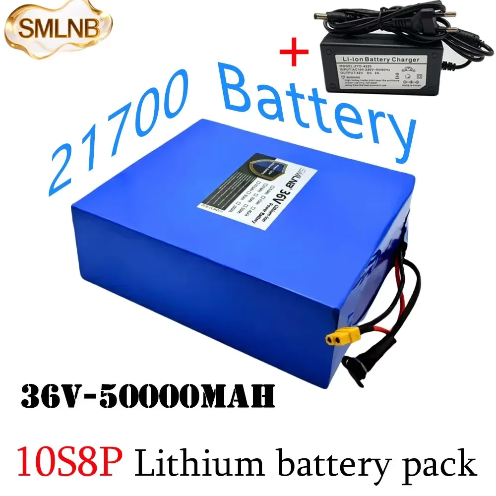 

Литиевый аккумулятор класса A 21700, 36 В, 50 Ач, 10S8P, 1500 Вт, встроенный BMS, пригодный для электросамокатов, электромобилей, велосипедов