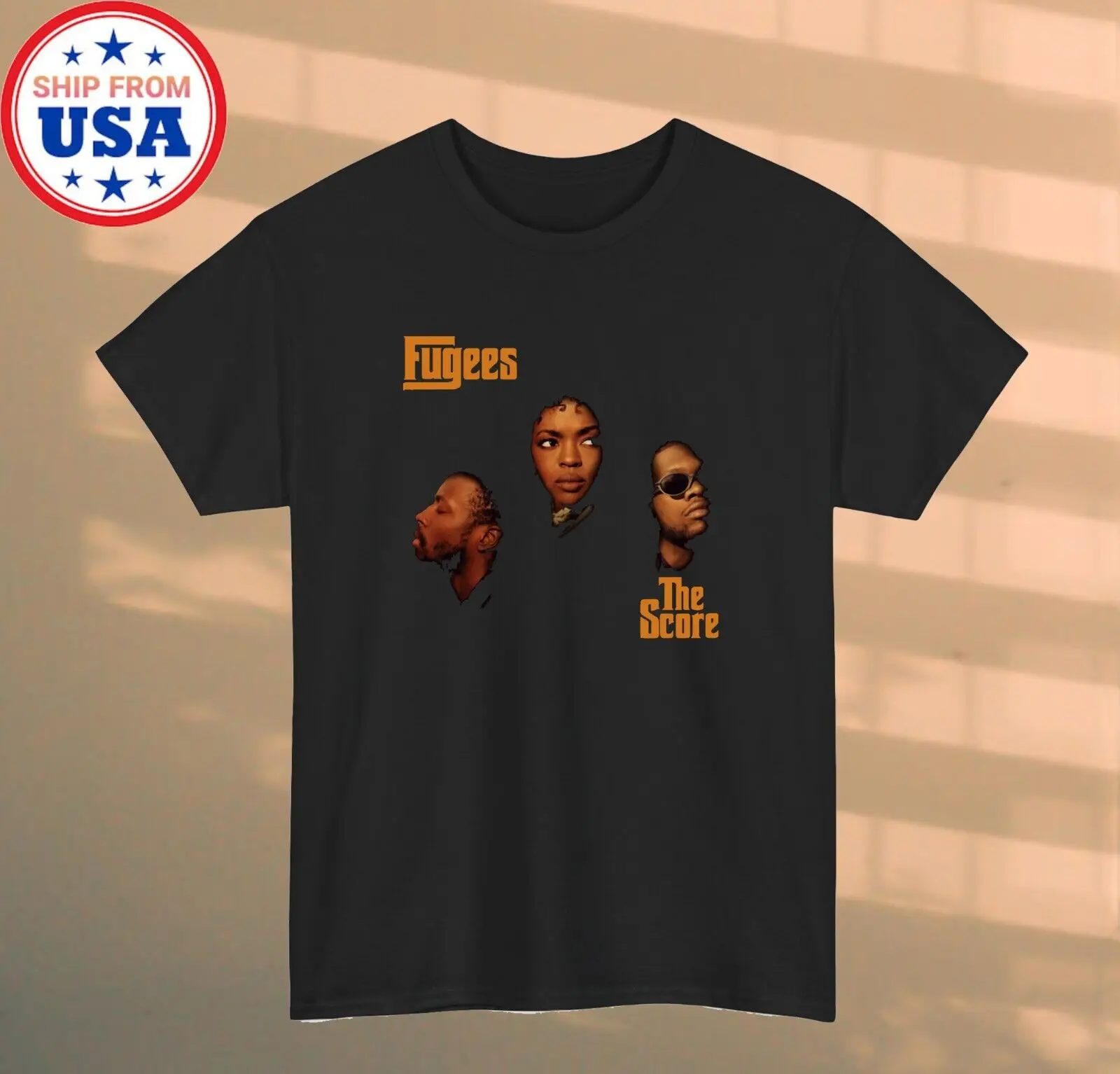 The Fugees The Score Men's Black T-shirt Size S-5XL