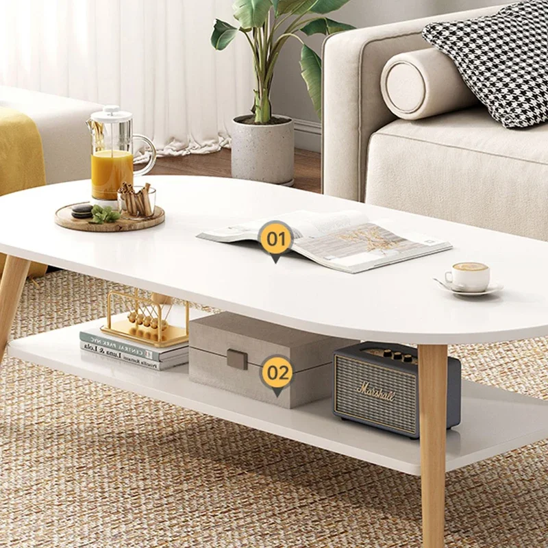 Wooden Modern Coffee Tables Auxiliary Neat Portable Living Room Center Table Nordic Koffietafels Living Room Furniture