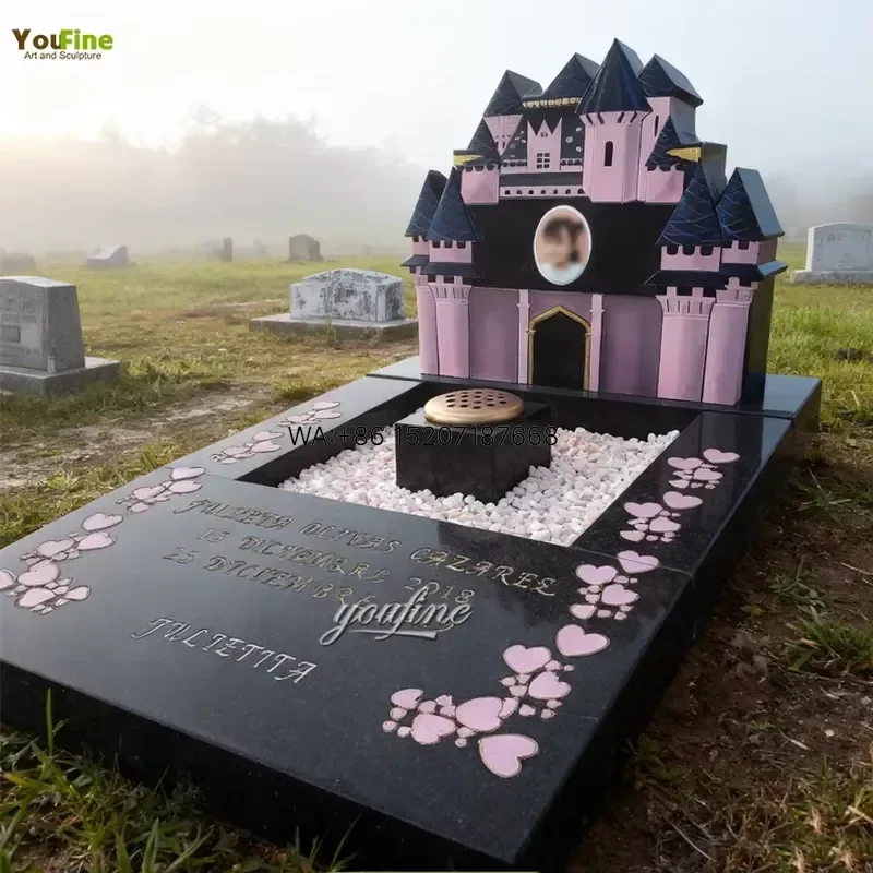 Wmwmnu for YOUFINE Outdoor Cemetery Memorial Granite Gravestone Custom Headstone for Baby Girls