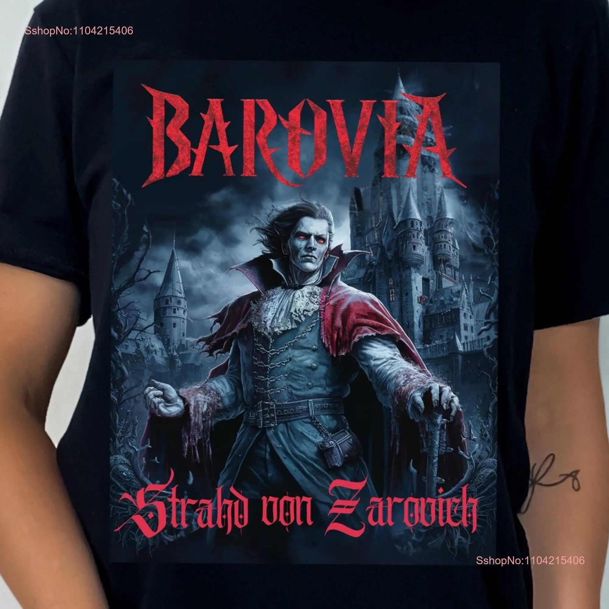 Barovia Strahd von Zarovich T Shirt long or short sleeves