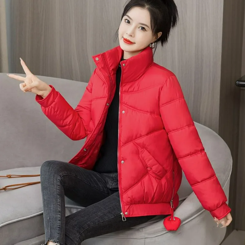 

2023 New Women Cotton Coat Winter Jacket Female Thick Large Size Parkas Loose Make Someone Look Slimmer Outwear Warm Overcoat