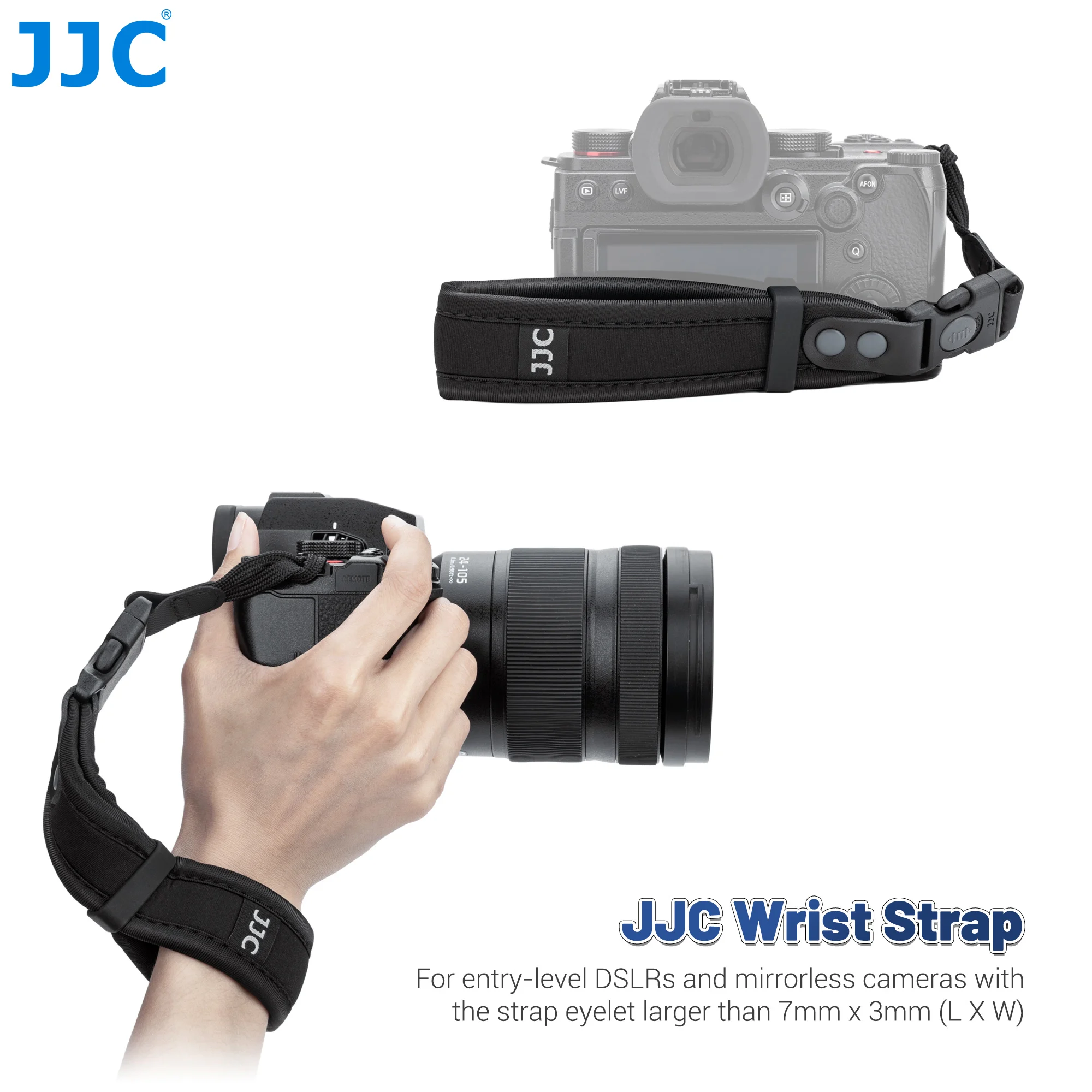 JJC Upgrade Quick Release Camera Hand Wrist Strap for Sony A7 V A7V A7M5 A7CII A7CR A7RV A7IV A6700 Canon R5 R6 R7 R8 R10 R50