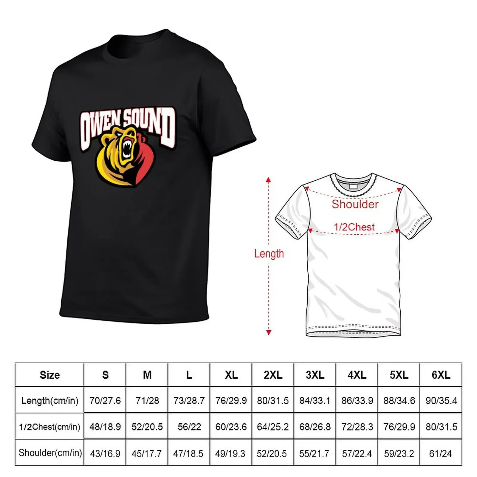 Owen Sound Attack T-Shirt summer tops kawaii clothes t shirts for men