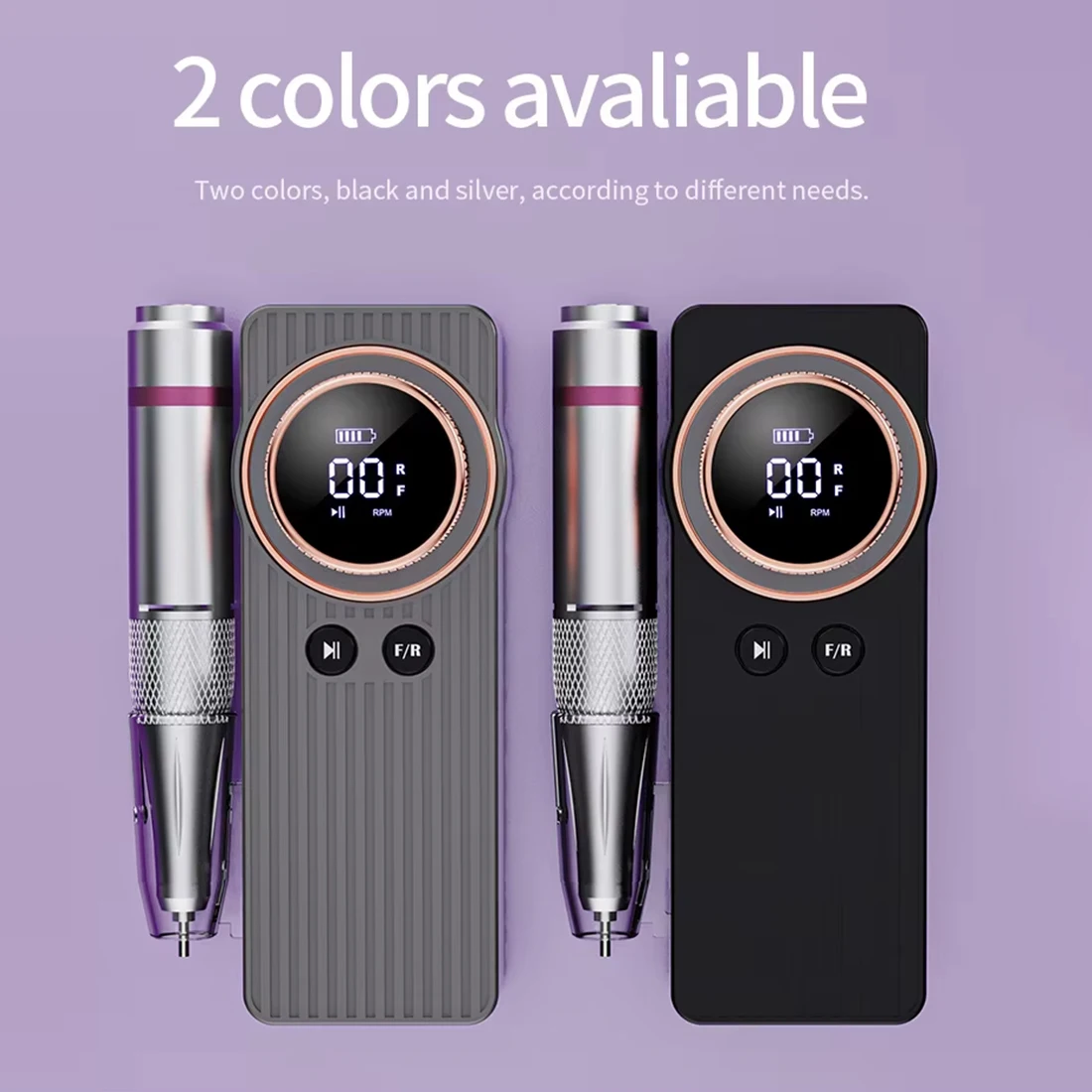 Perceuse à ongles électrique Portable 35000 tr/min, lime électronique pour enlever le polissage du Gel acrylique