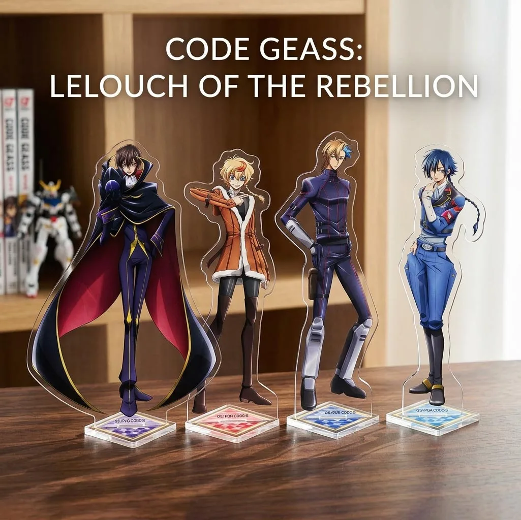 New Anime Code Geass Lelouch Of The Rebellion 20th Anniversary Acrylic Stand Keychain Lelouch Gino Anri Akito Desktop Ornament