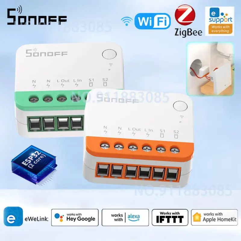 SONOFF MINIR4 Wifi Switch Module ZBMINIL2 Smart ZigBee 2 Way Switch Smart Home Wireless Control Works With Alexa Google Home