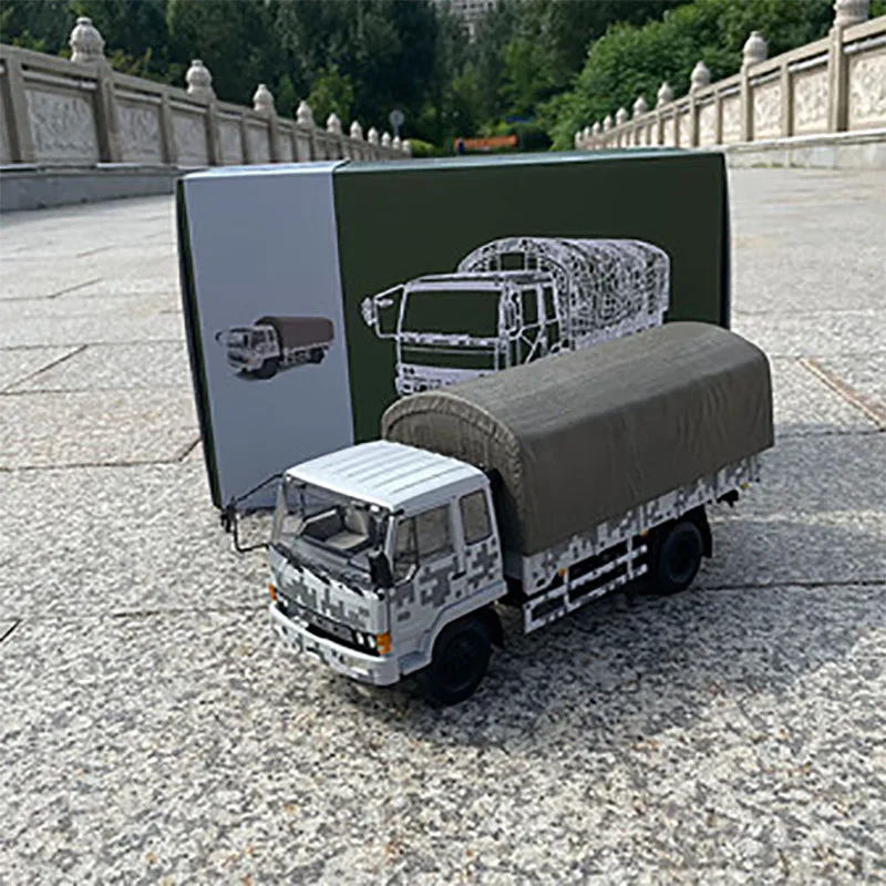 Century Dragon original factory Jiefang J3 army truck 1:24 alloy simulation car model Jiefang J3 truck model collection