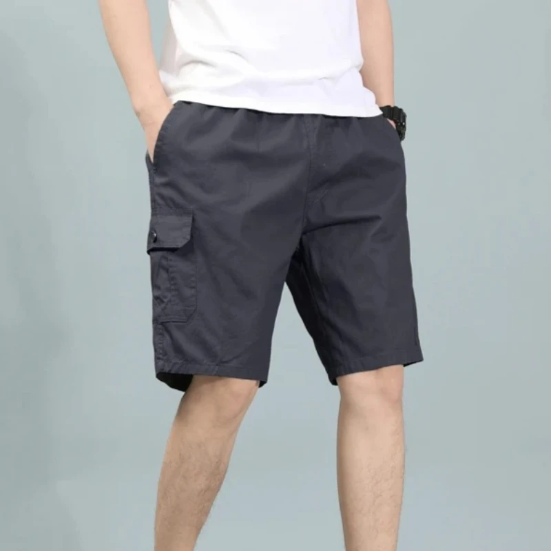 Herren L-5XL Arbeitsshorts Streetwear Lässige Baumwoll-Cargo-Shorts Sommer Atmungsaktive Fitness-Knieshorts Sportshorts Herren-Arbeitskleidung