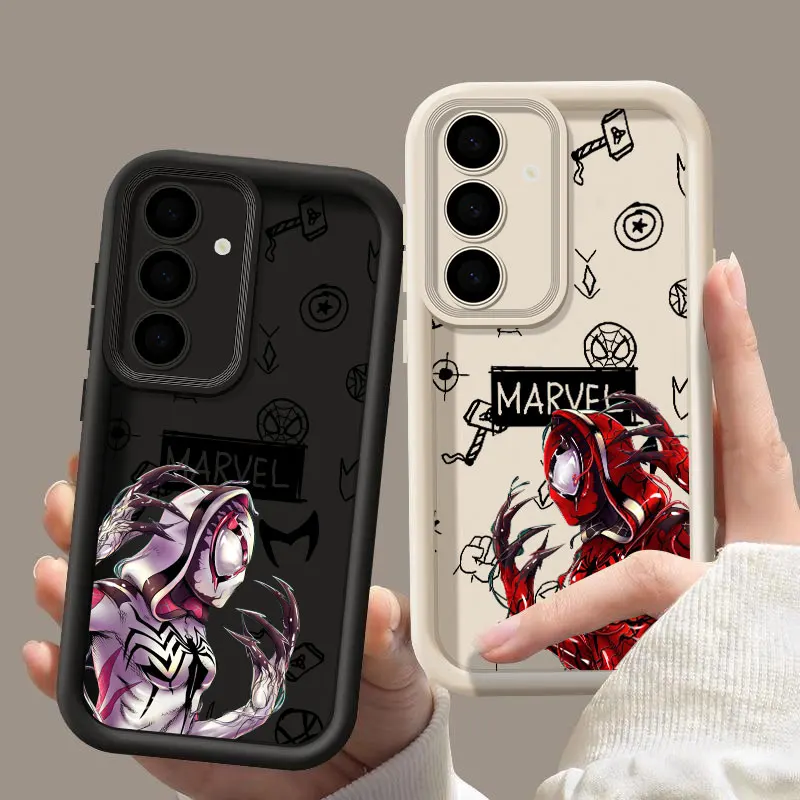 

Terror Spiderman Gwen Venom Marvel Fundas For Samsung Galaxy S26 S25 S24 S23 S22 Plus S21 Ultra S20 FE Case S26Ultra Phone Cover