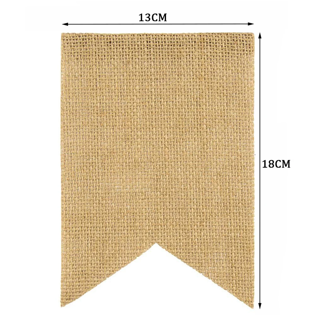 

2.8m Love Welcome Flag Linen Swallowtail Garland Hanging Bunting for Home Decoration Family Gathering Warm Atmosphere Decor