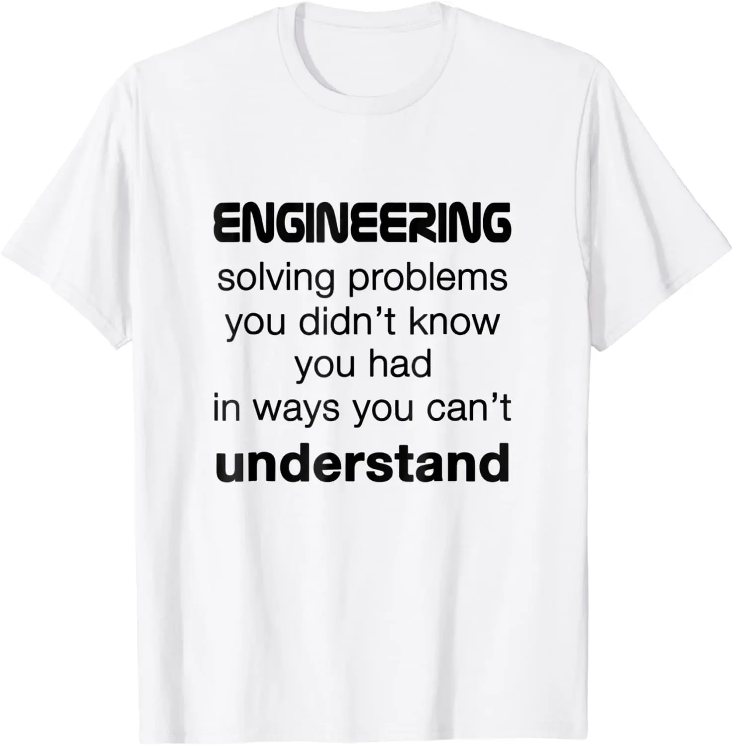 Cool Engineer / Engineering T-shirt About Solving Problems Casual Tops Shirts Cotton Men T Shirts Casual Fashion