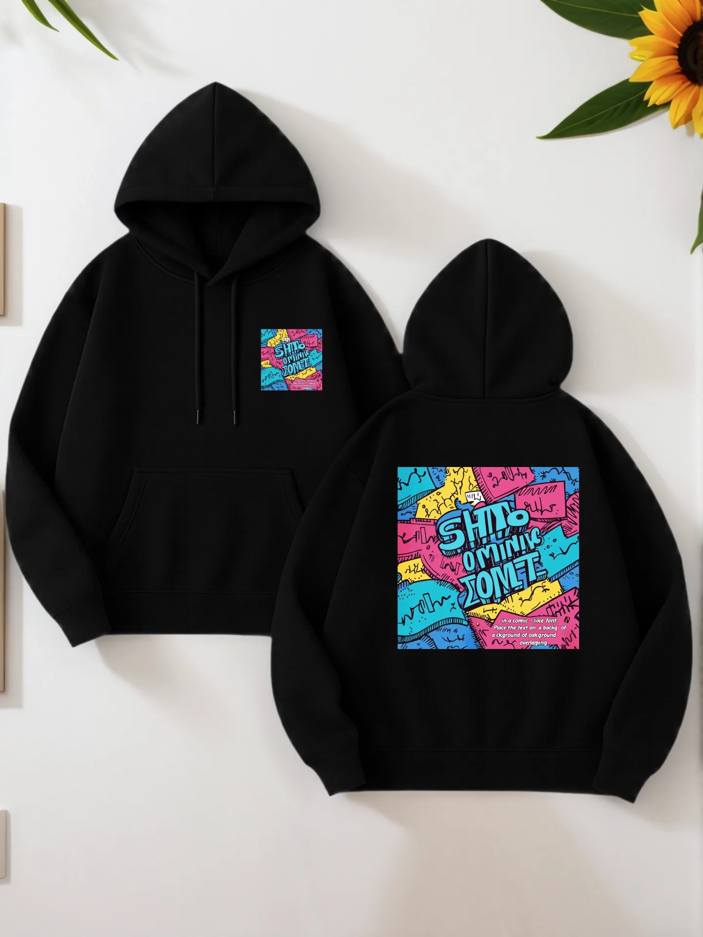 

Мужская толстовка с графическим рисунком, Ваза - Цветочный графический принт, Повседневный стиль, Мягкая ткань, Для мужчин, Для повседневной носки