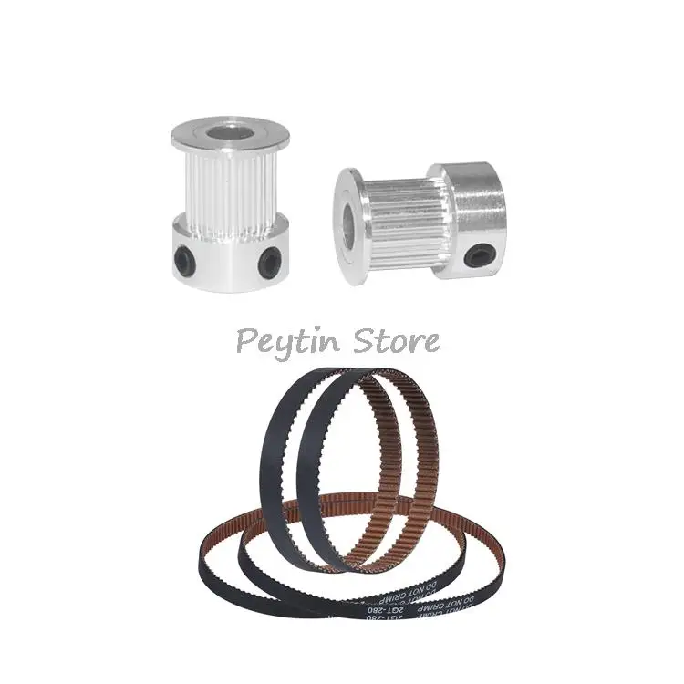 1Pc Inner Hole 3mm 2GT Synchronizing Pulley K Type 16 Teeth or 20 Teeth and Synchronous Belt GT2-6MM 3D Printer Accessories