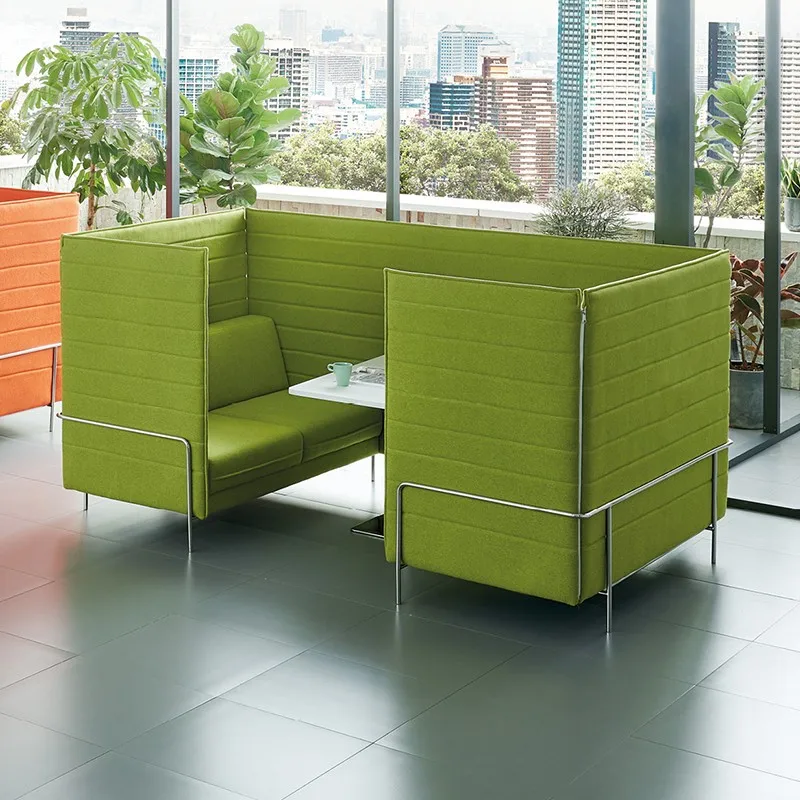 single double sofa set Modern high back card table creative office reception cafe leisure furniture living room villa