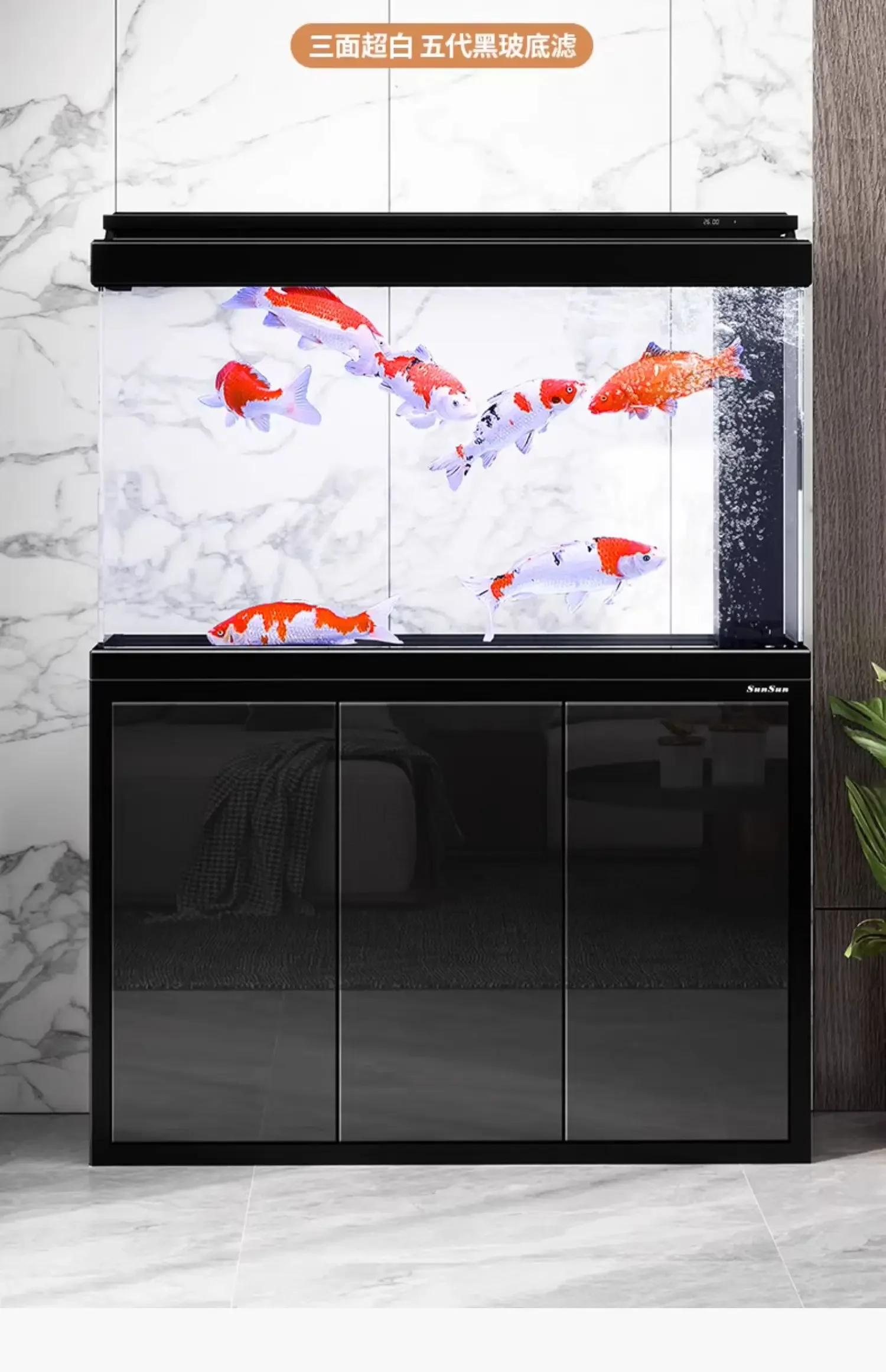 CC Fish Farm Shrimp Aquarium Indoors Simplicity Decoration Luxury Aquarium Accent Glass Ecology Home Furniture El Acuario