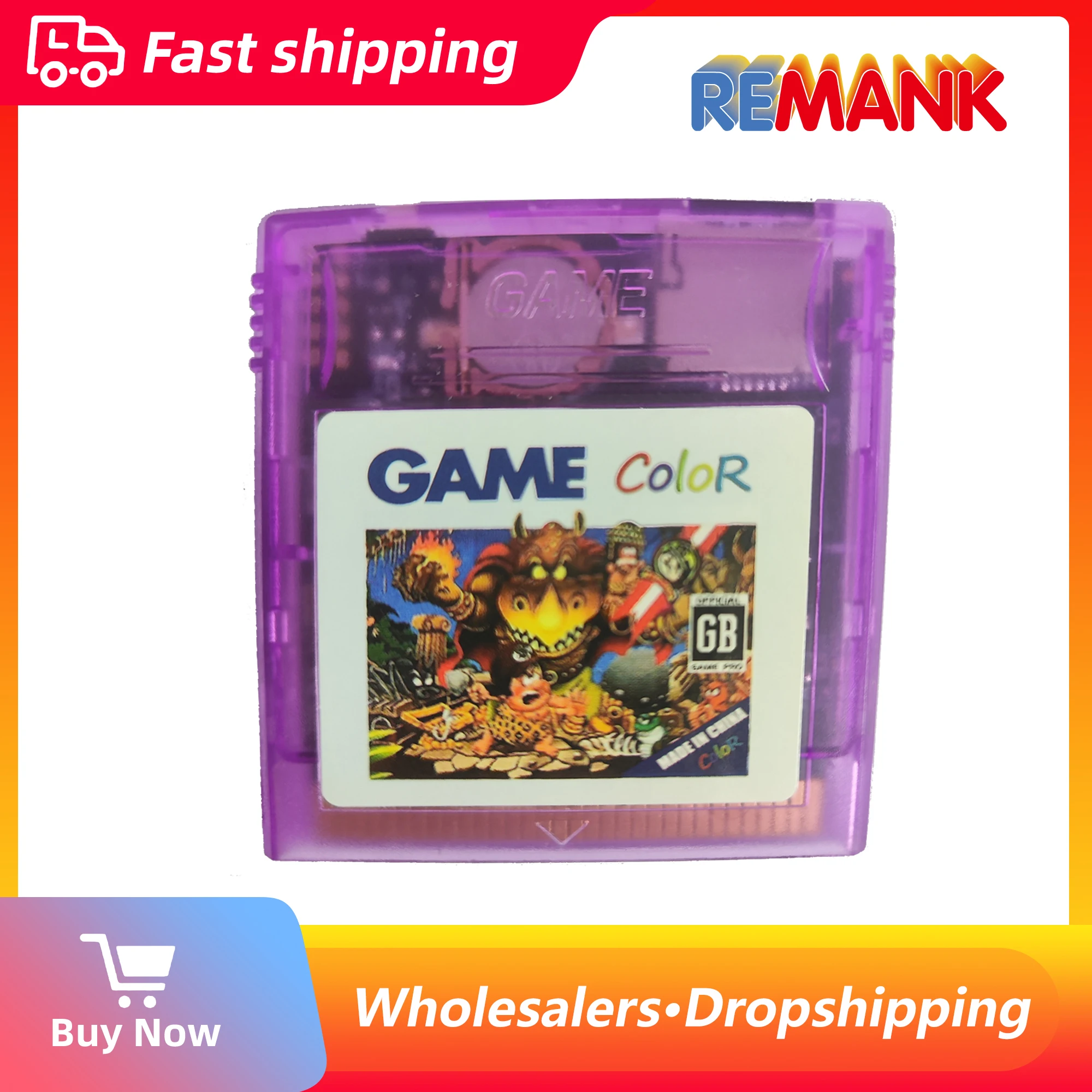 

REMANK NEW Game Color GB Gaming Accesories Multi Game Gamer Video Game Console Shell GBC Flash for Cartridge Card with TF