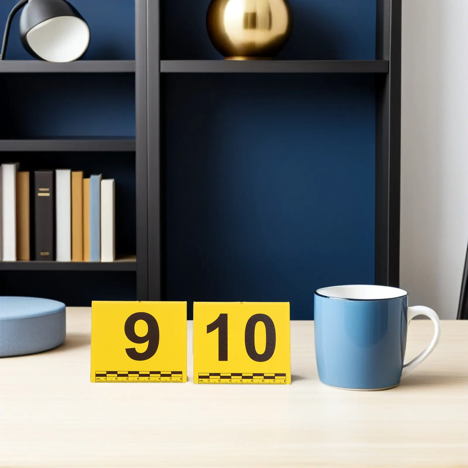 Evidence Number Placard for Forensics Weather Resistant Crime Scene Evidence Label Tag with Scale Ruler Suitable Detective Party