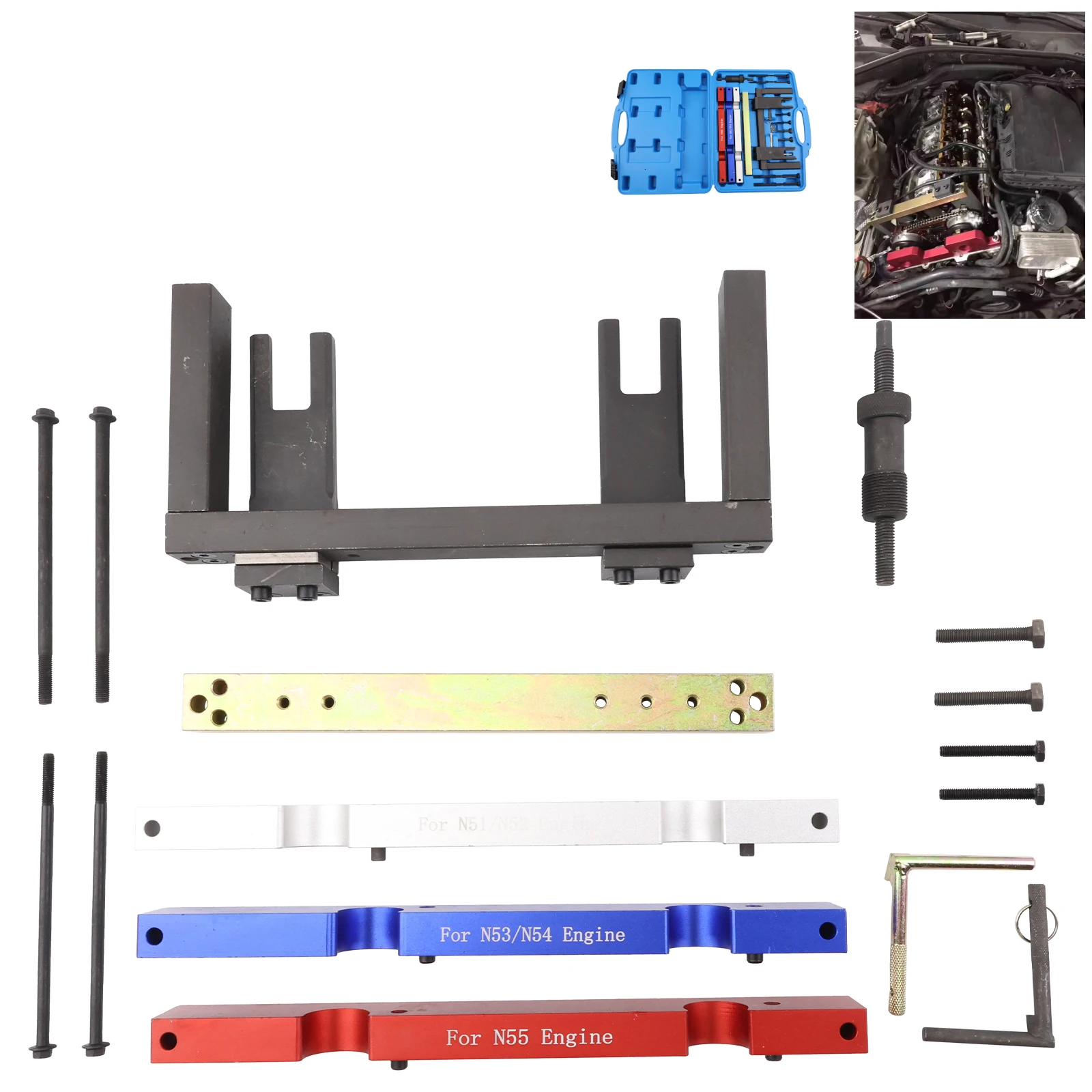 

N51-N55 Engine Timing Tool Kit For BMW 6 Cylinder 2.3 2.5 2.8 3.0 3.5i Engines Repair Tools