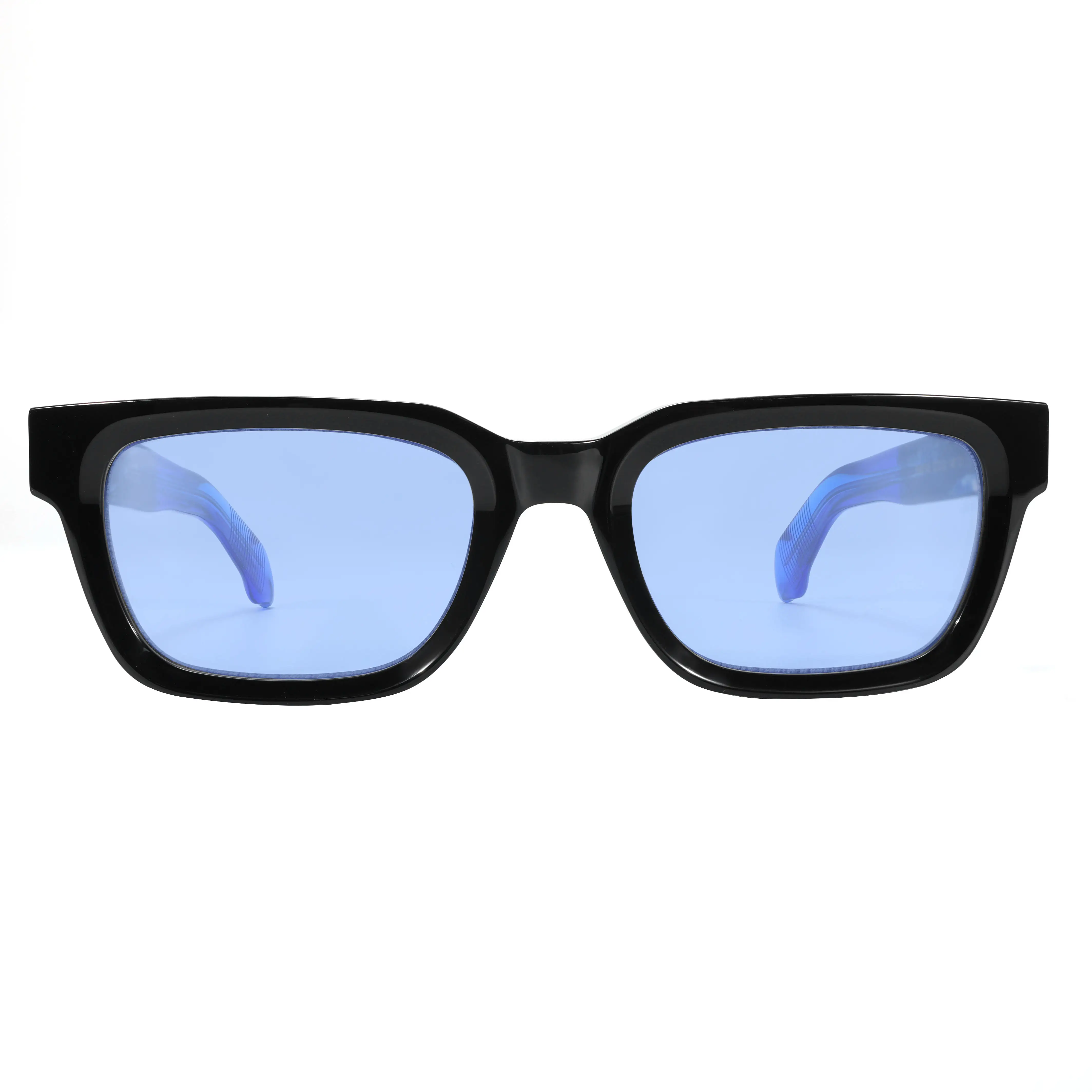 Grube okulary przeciwsłoneczne z octanu dla mężczyzn, duże okulary polaryzacyjne dla kobiet, modne szerokie oprawki retro z podwójnym mostkiem, ochrona UV400