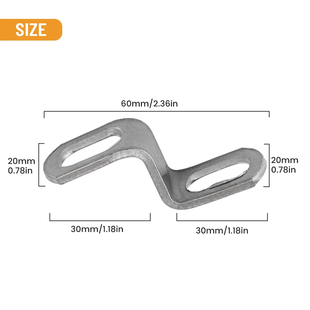 Motorcycle Exhaust Muffler Pipe Z Type Mounting Clamp Bracket Z-shaped Installation Clamp Bracket Versatile Exhaust Muffler Pipe - Image 6