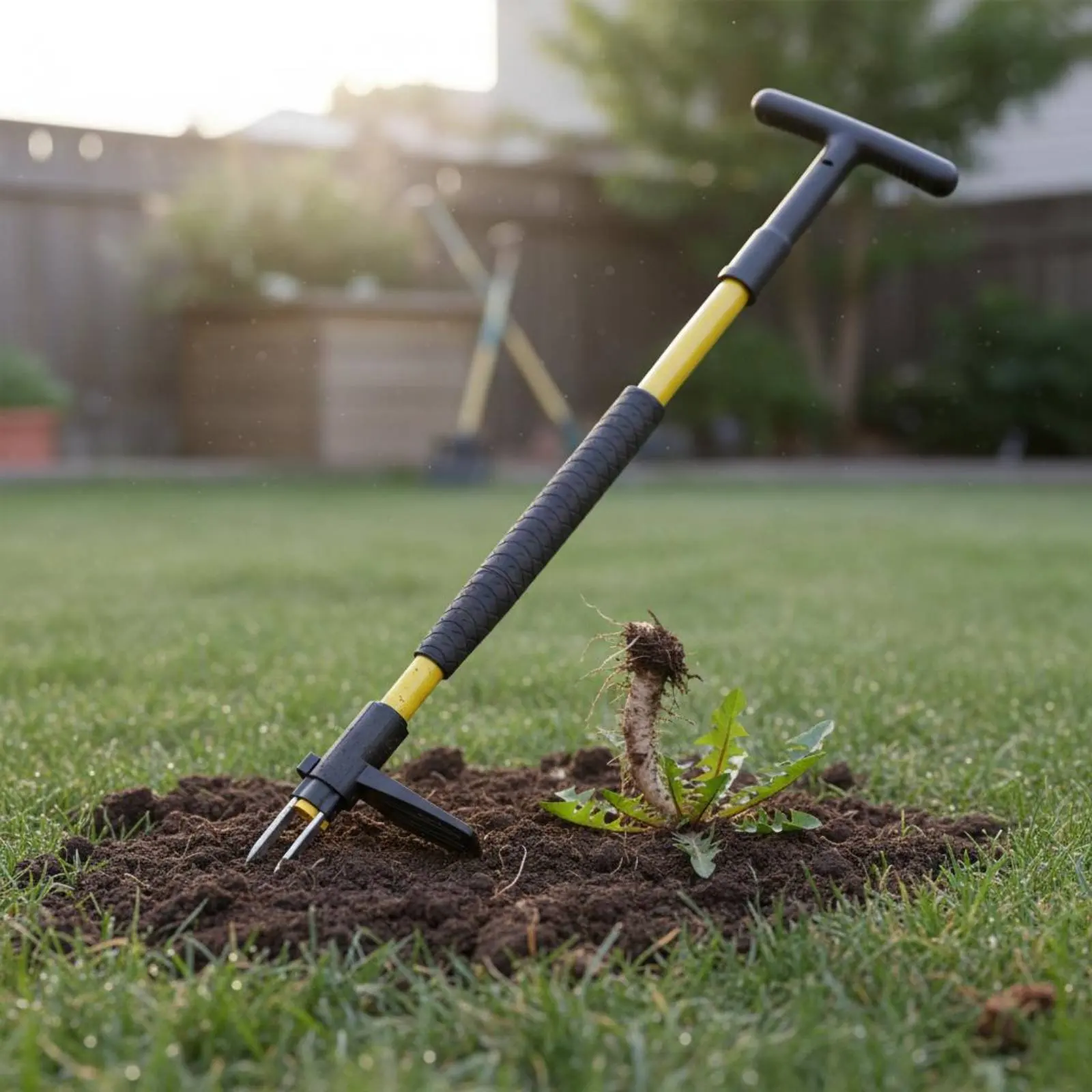 T Handle Plant Puller Foot Helper Stand up Plant Puller for Lawn, Yard
