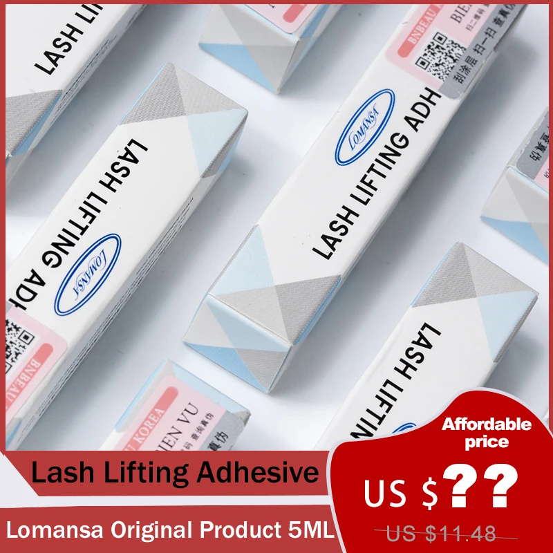 Madein Korea Lomansa Authentic Lash Lifting Adhesive 5ml Eyelash Curling Perming Rod Fix Glue Grafting eyelash glue odorless