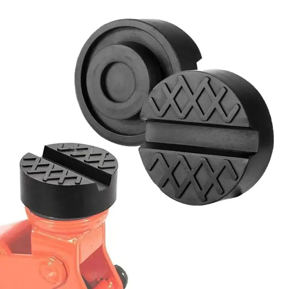 Universal Car Jack Rubber Pads Lift Jack Stand Pad Floor Slotted Car Jack Rubber Pad Frame Protector Adapter Jacking Tool